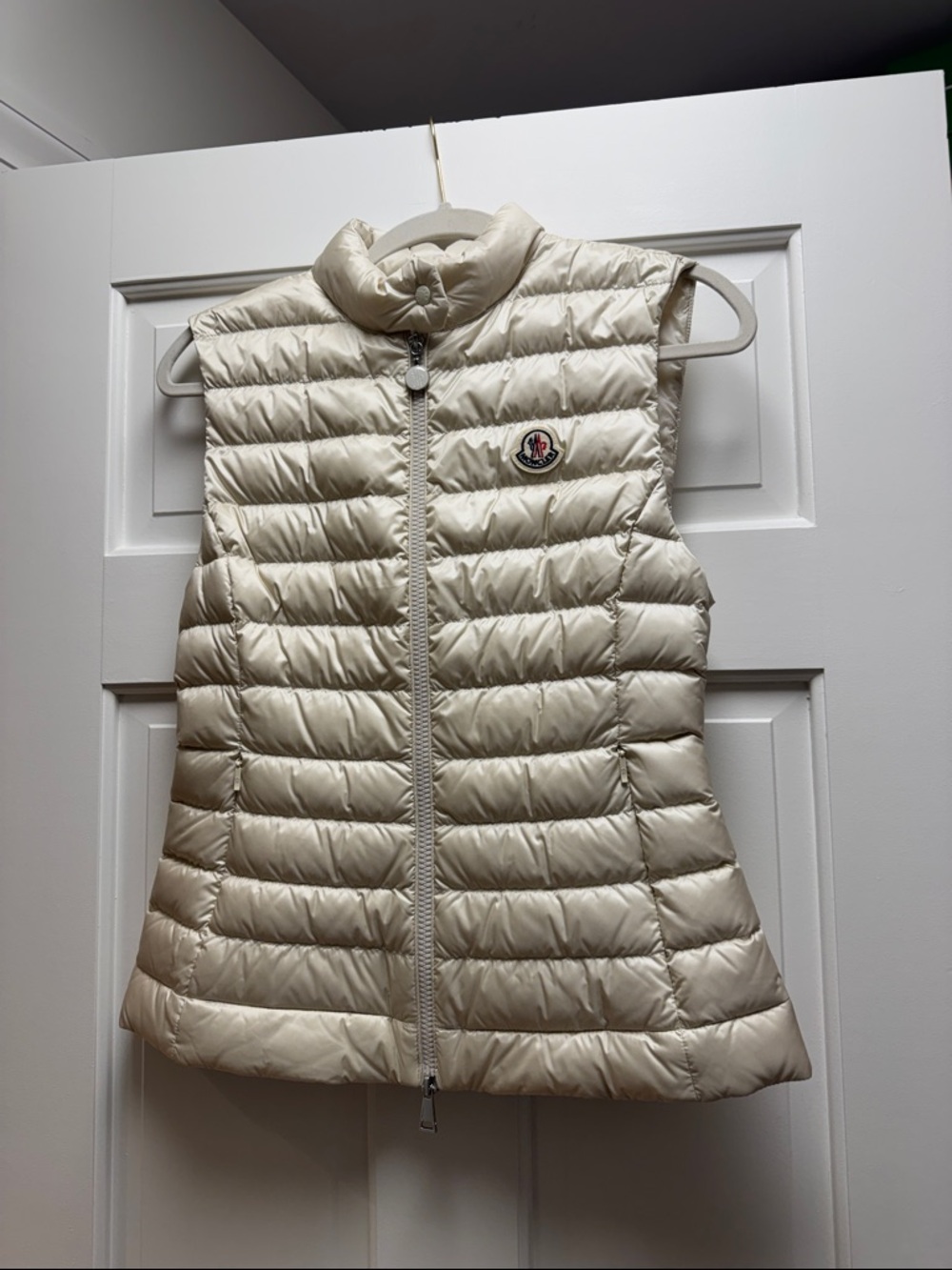 Moncler Women's Igens Quilted Down Vest - Ivory - NWT!